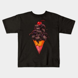 Cat Ice Cream Kids T-Shirt